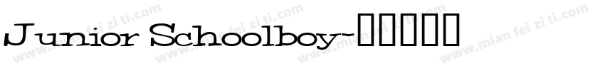 Junior Schoolboy字体转换